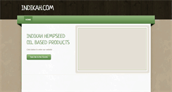 Desktop Screenshot of indikah.com